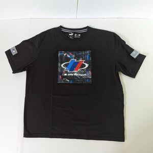 PUMA x BMW Motorsport Mens XL Black T-Shirt Graphic Short Sleeve Racing Tee